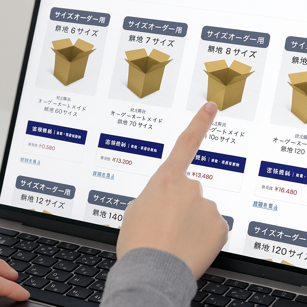 オーダーを選ぶ様子