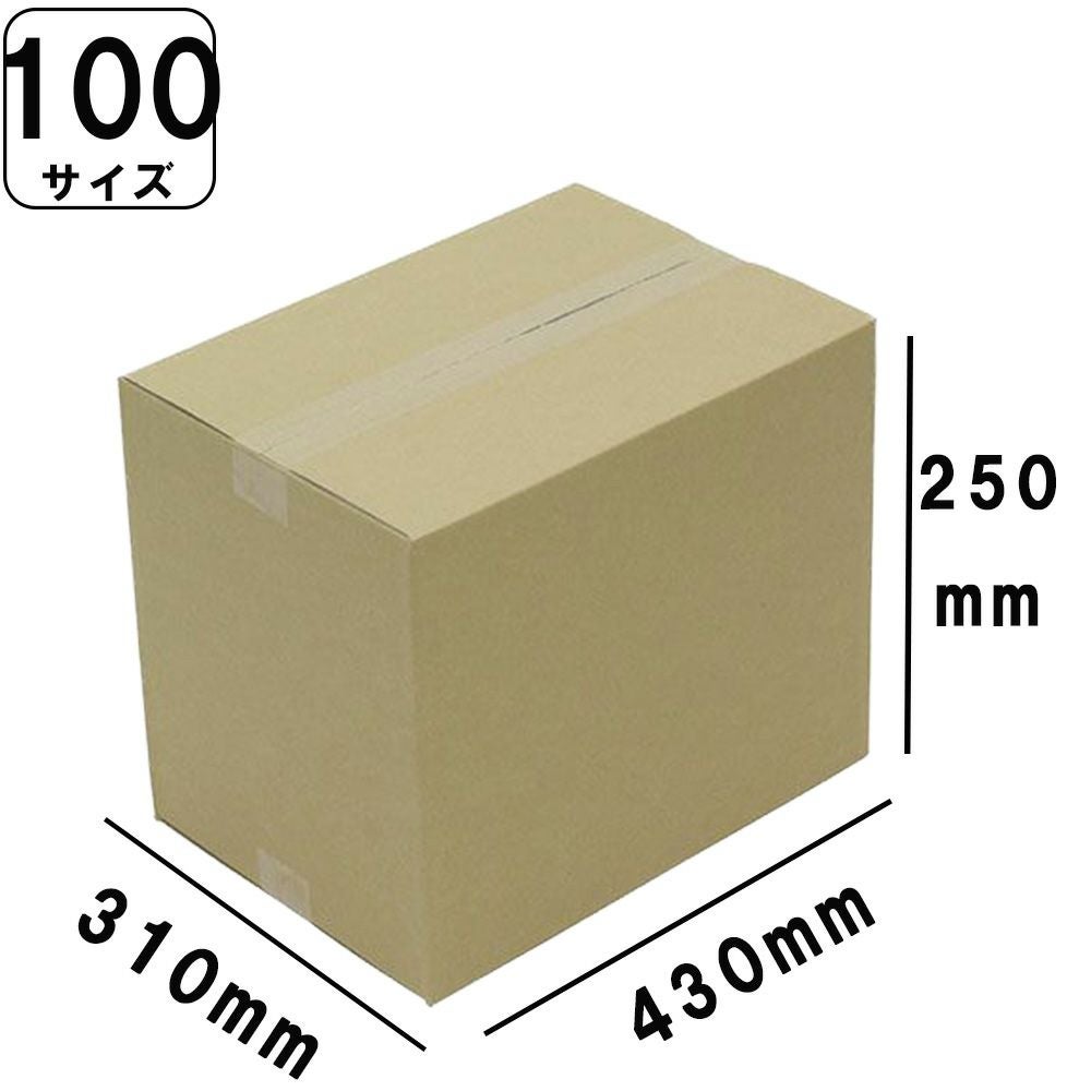 ダンボール100サイズ NO262L (430×310×250 ) 30枚 | ロジマート