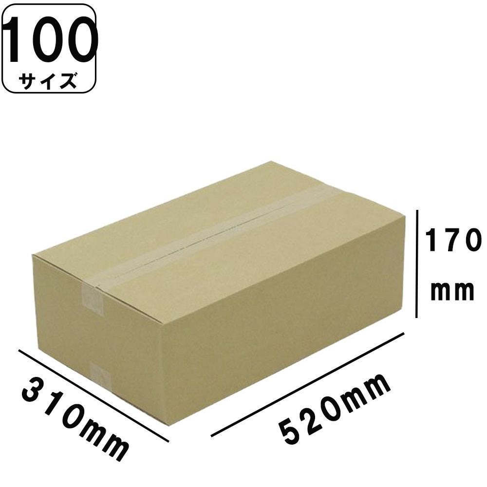 Nana-pooh　100サイズ３箱分 ダンボール100サイズ NO29 (520×310×170) 法人限定 | ロジマート
